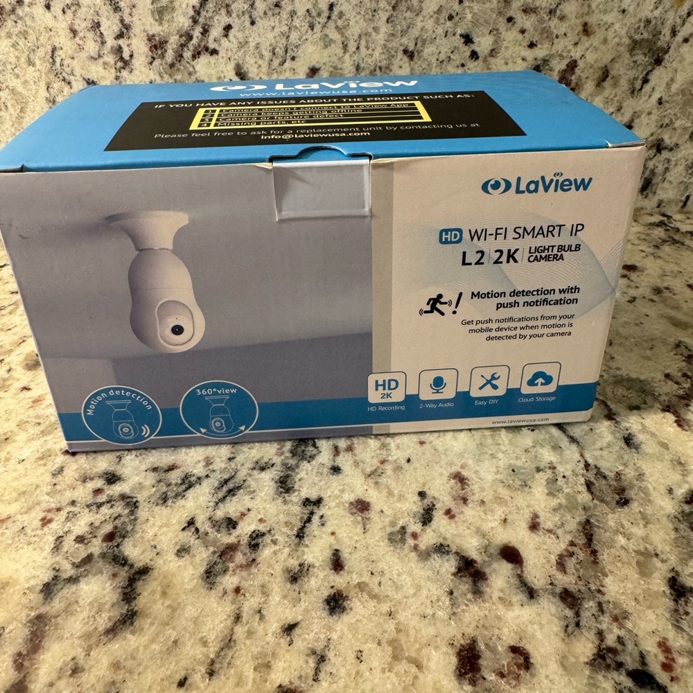 Laview WiFi smart hd lightbulb camera